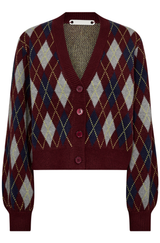 Row Check Cardigan