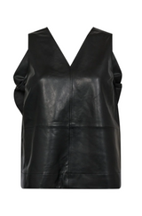 Phoebe leather bow top