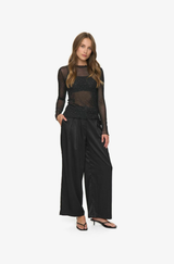 Markhild Black sheer top