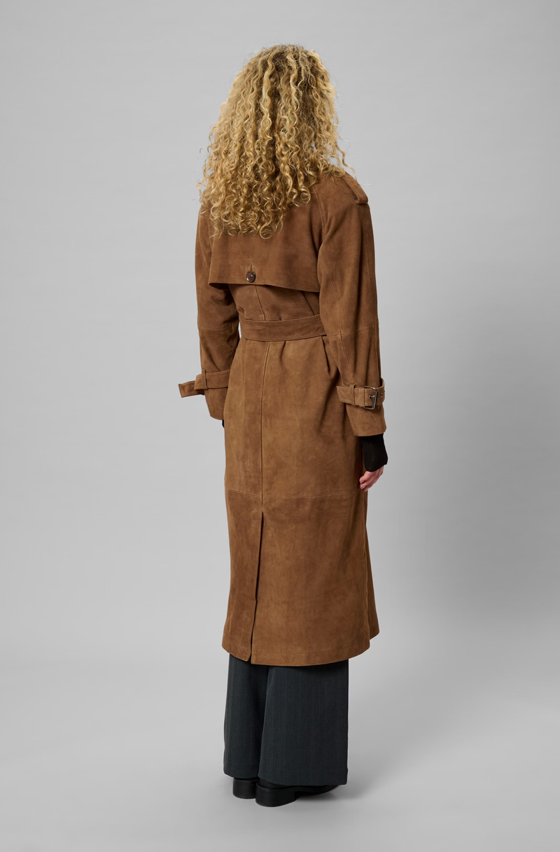 Tara Suede Trench