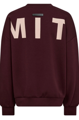 Maxi Logo Sweater Wine