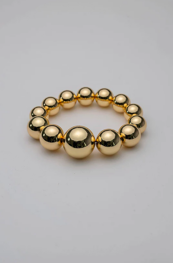 Big Bead Bracelet Gold