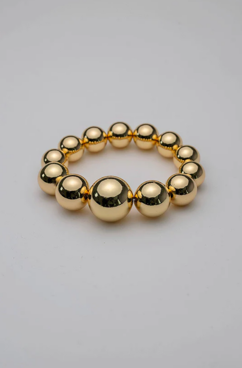 Big Bead Bracelet Gold