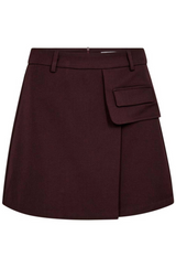 Luna Pocket Skirt Winered