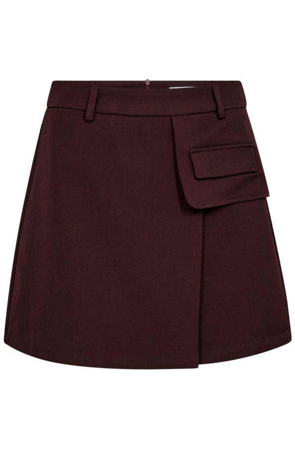 Luna Pocket Skirt Winered