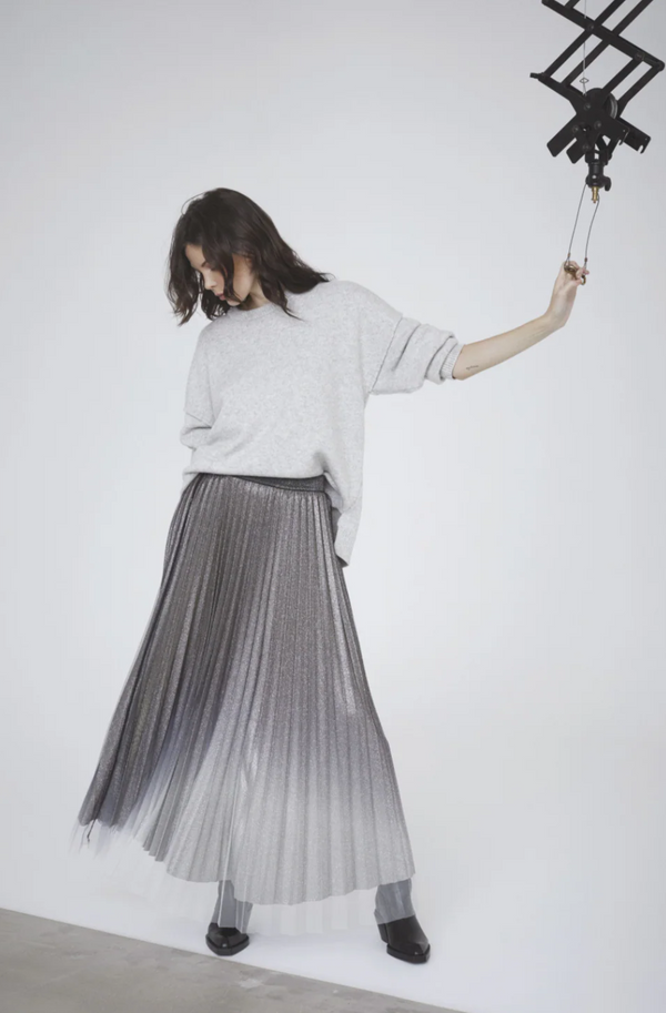 Glitter Plisse Skirt