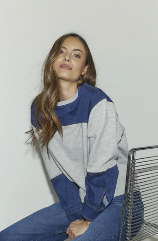 Candiz denim sweater