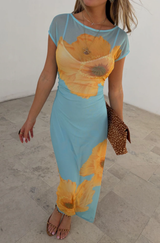 Poppy Mesh Luna Dress