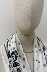 Alta Bandana Scarf White
