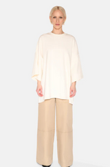 Norah Premium Sweatshirt Tee Cream