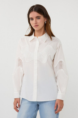 Poplin Lace Blouse