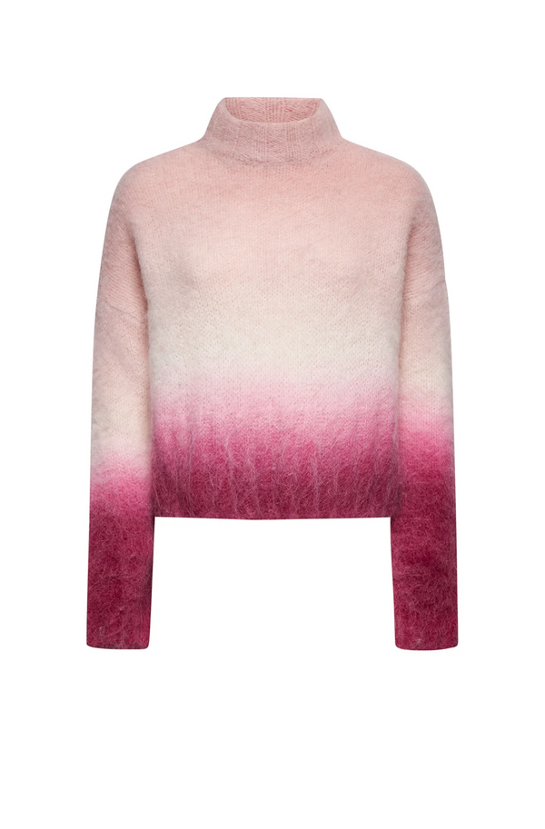 Pink Ombre Roll neck