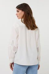 Poplin Lace Blouse