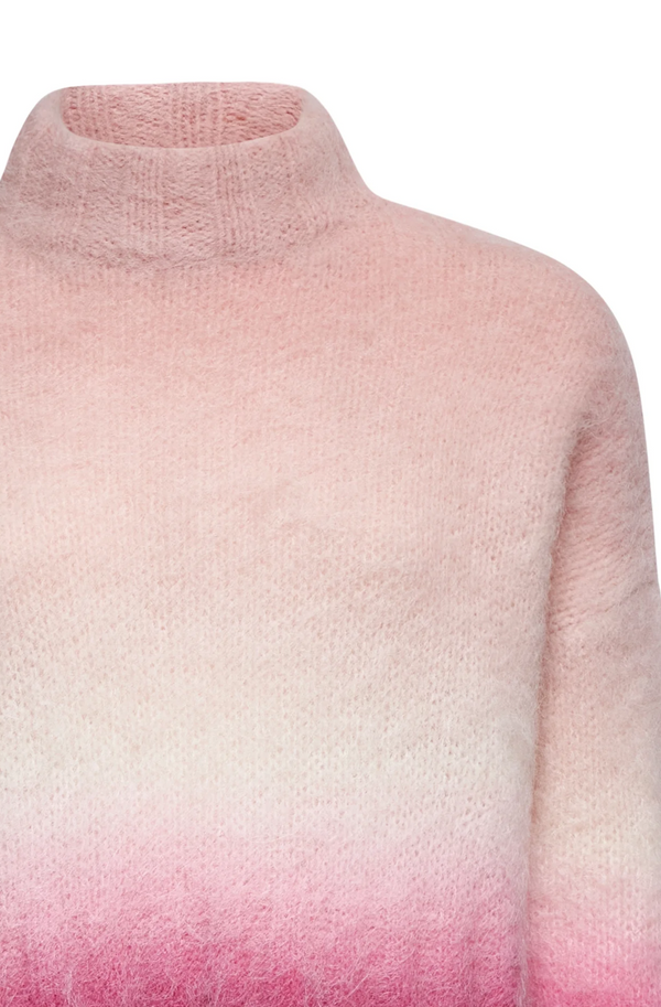 Pink Ombre Roll neck