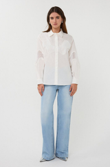 Poplin Lace Blouse