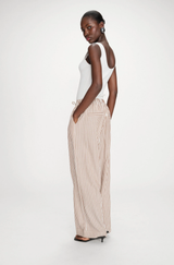 Volute Strip Pants Mocha