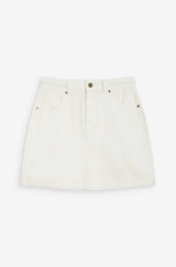 Whitney Creme Denim Skirt
