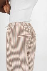 Volute Strip Pants Mocha