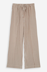 Volute Strip Pants Mocha