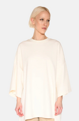 Norah Premium Sweatshirt Tee Cream