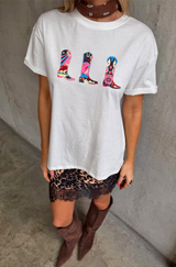 Cowboy Boot Tee