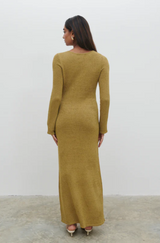 Hazel Knit Dress Olive