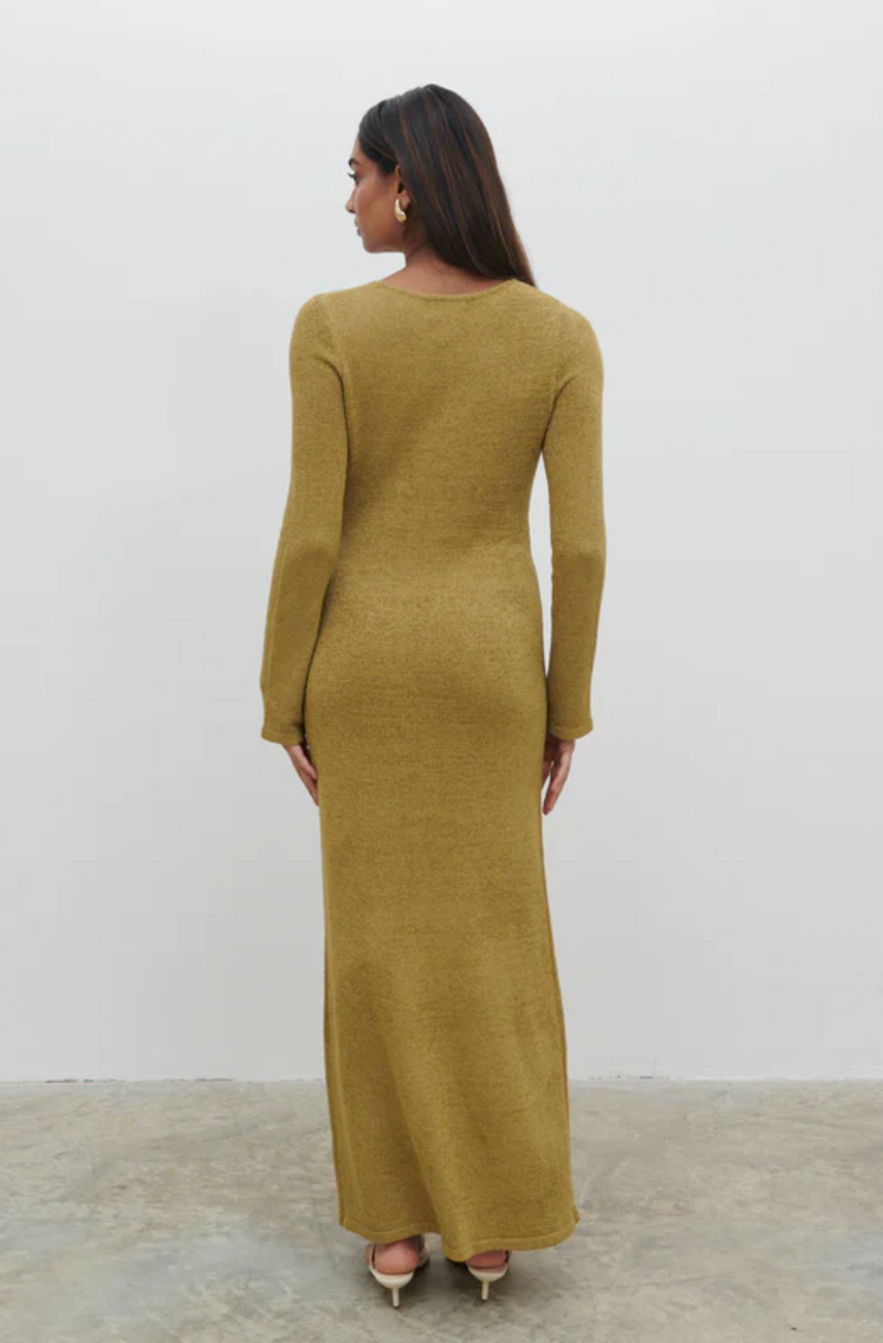 Hazel Knit Dress Olive