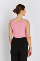 Noa Rib Top Pink