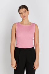 Noa Rib Top Pink