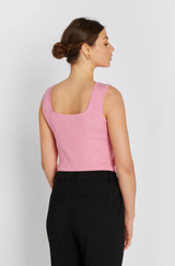 Noa Rib Top Pink