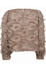 Syra Structure Blouse Walnut