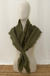 Snowbird Bandana Scarf Green