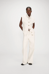 Vallonia Sleeveless  Creme Denim