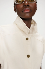 Vallonia Sleeveless  Creme Denim