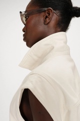 Vallonia Sleeveless  Creme Denim
