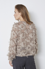 Syra Structure Blouse Walnut