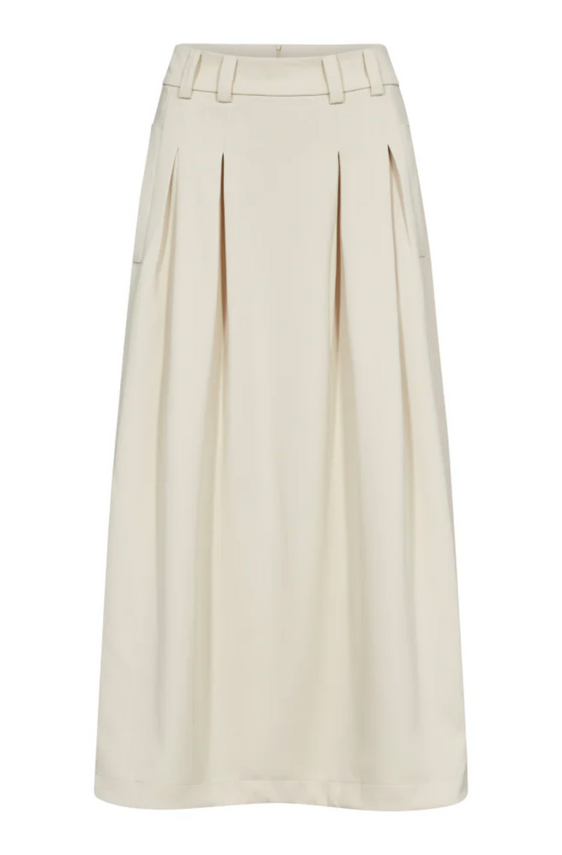 Anya Pleat Skirt Ivory