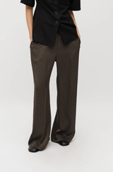 Asaka Studded Satin Pants