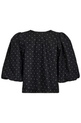 Dot Bow Blouse