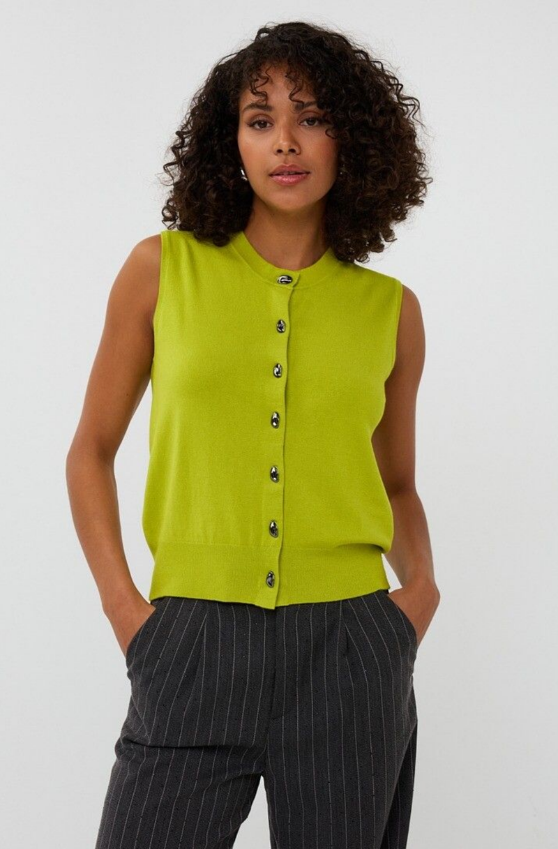 Tala Knit Vest Lime