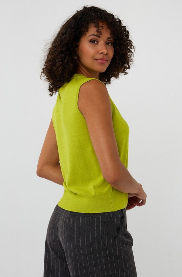 Tala Knit Vest Lime