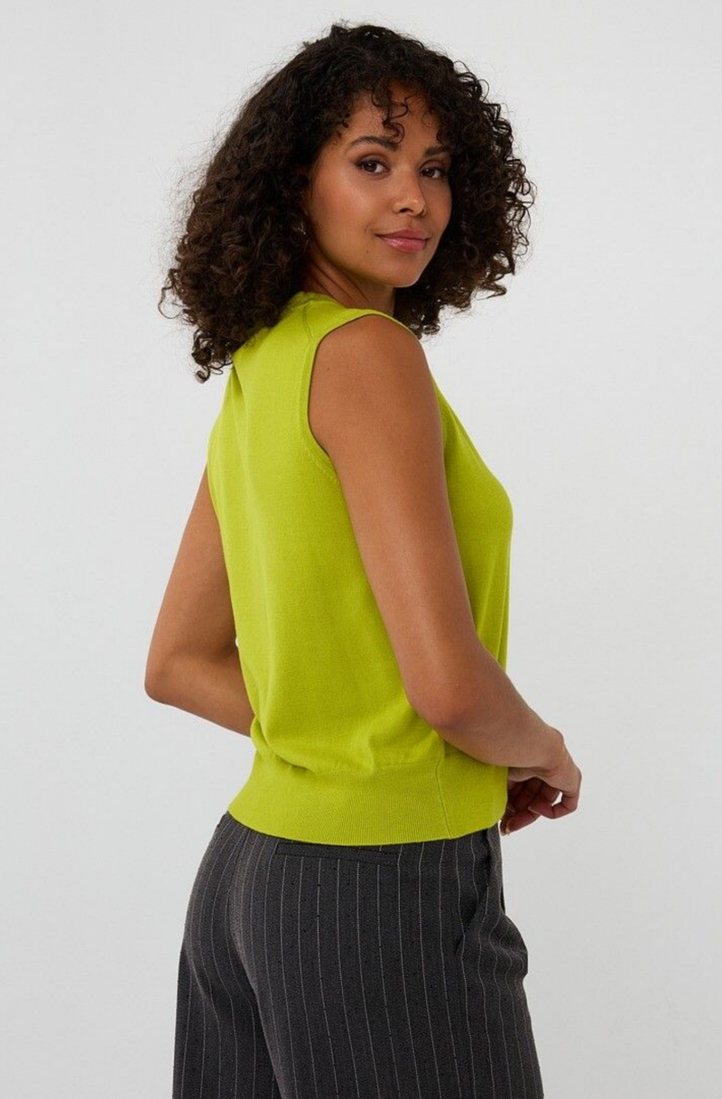 Tala Knit Vest Lime