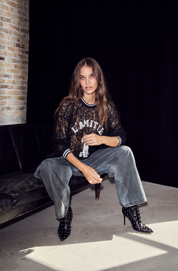 Espress Lace Jersey Top