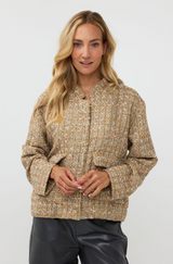 Lucia Tweed Bomber (Gold)