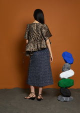 Mabel Leopard Jacquard Top