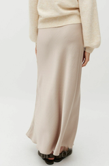 Maila Satin Studded Skirt