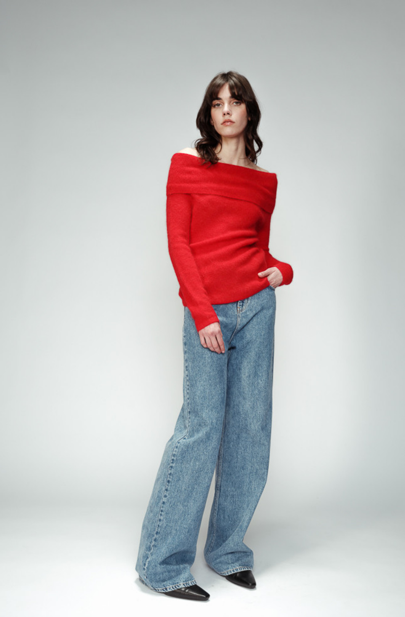 Oranger Knit Red