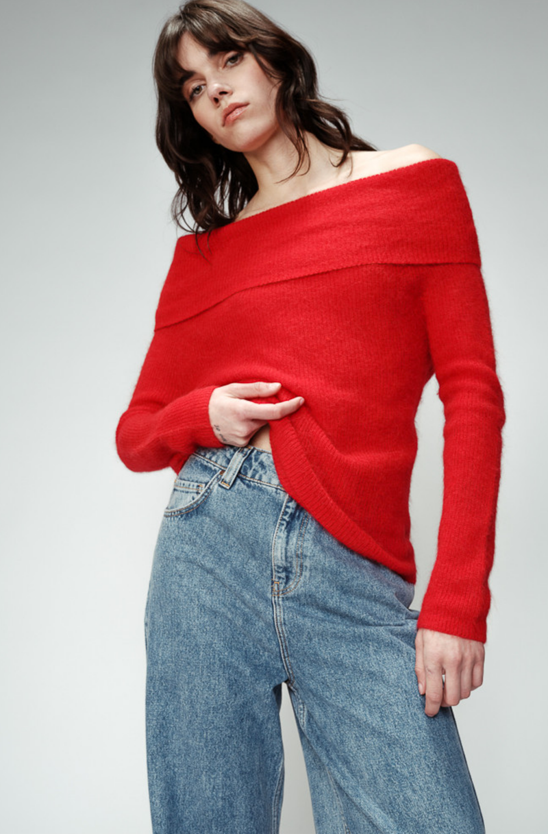 Oranger Knit Red