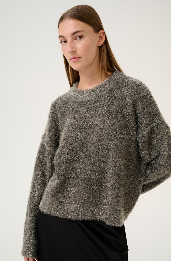 Saba Lurex Knit Greige