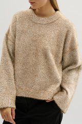 Saba Lurex Knit Taupe